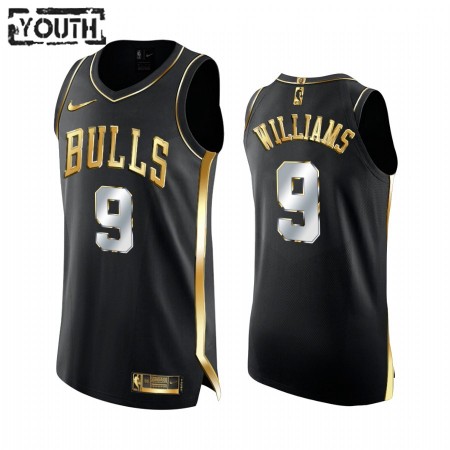 Maglia NBA Chicago Bulls Patrick Williams 9 2020-21 Nero Golden Edition Swingman - Bambino